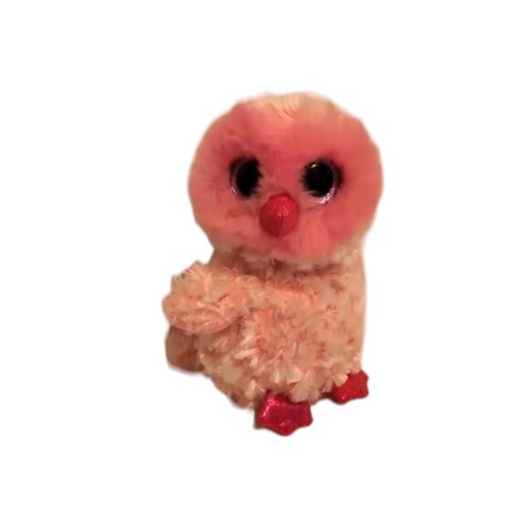 TY Beanie Boos Twiggy The Pink Owl 6" Companion To Owlette Retired - Picture 1 of 6